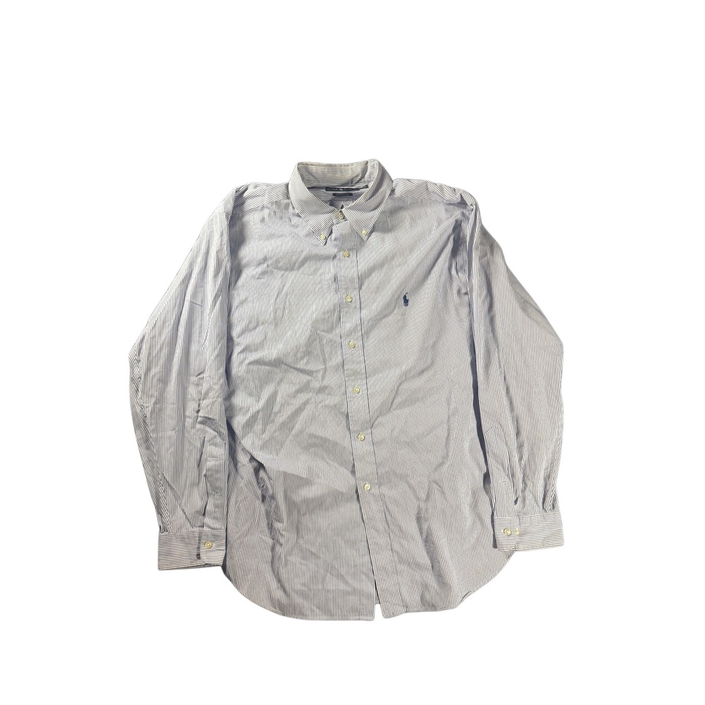 Vintage polo Ralph  Lauren pinstripe button up size xl